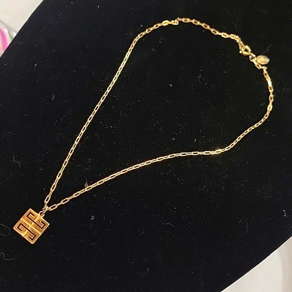 Bundle Authentic Givenchy Gold Plated Necklace Fr… - image 7